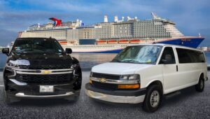 Private shuttle from Houston IAH to Galveston port – comfortable SUV for up to 7 passengers