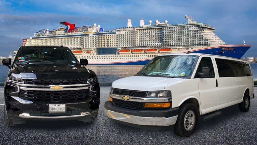 Private shuttle from Houston IAH to Galveston port – comfortable SUV for up to 7 passengers