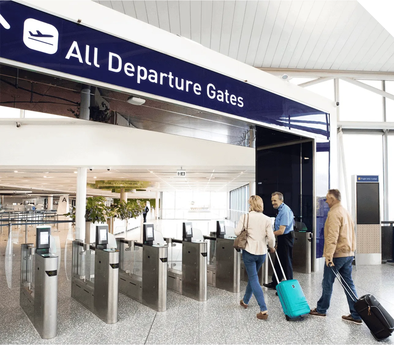 Route summary for Houston airport shuttle transfers from IAH to Hobby Airport (HOU) and Galveston Cruise Port.