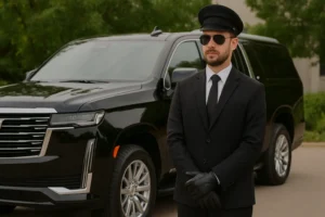 Professional Chauffeur in Dallas with Luxury Black Escalade