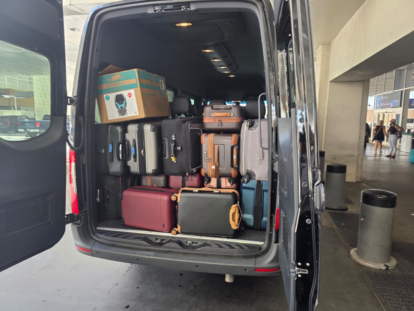 Mercedes-Benz Sprinter van for private group trips to NRG Park